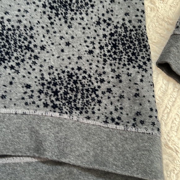 Boden Star Velvet Gray Sweatshirt Arabella Crew Neck, Size Small, EUC - Picture 12 of 16